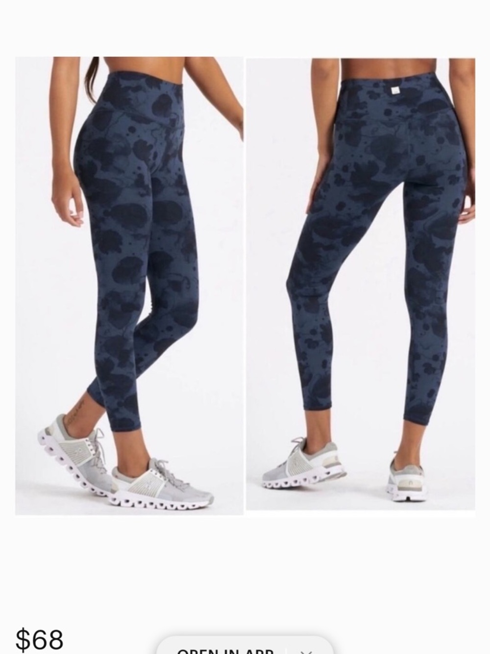 Vuori Studio printed leggings Water Drop Blue | Women’s L